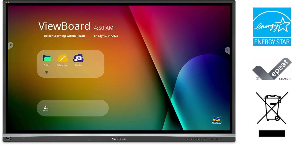 ViewBoard IFP5550-5 ViewBoard® 55型 4K インタラクティブ